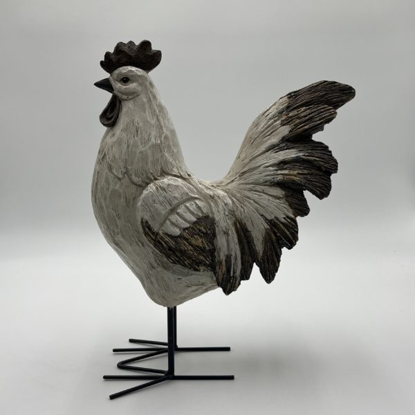 Coq blanc sur patte – Image 4