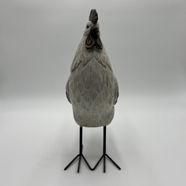 Coq blanc sur patte – Image 2
