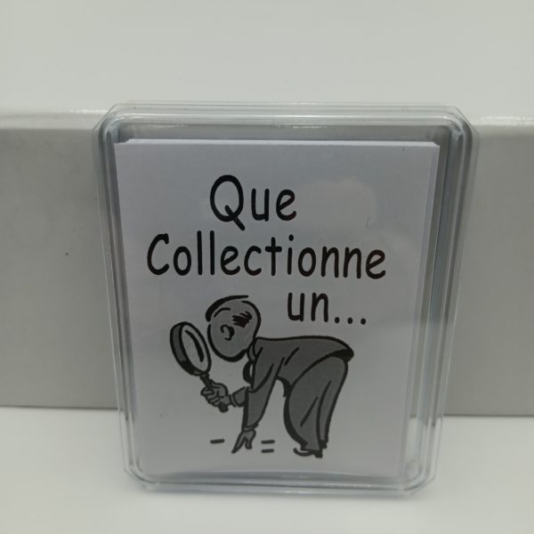 Que collectionne un....
